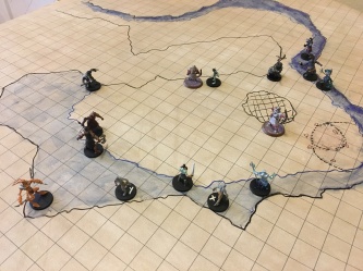 Players Encounter the Troglodytes on Battle Grid